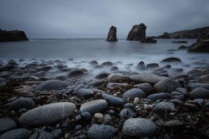 Sea Stacks at Garrapata State Park, California in the late afternoon. A one-minute exposure. (Steve Sickels)