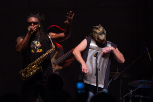 Dwayne Dopsie & the Zydeco Hellraisers, on the last night of the 2013 Xerox Rochester International Jazz Festival (XRIJF). Fun! (Steve Sickels)