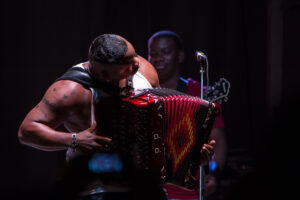 Dwayne Dopsie & the Zydeco Hellraisers, on the last night of the 2013 Xerox Rochester International Jazz Festival (XRIJF). Fun! (Steve Sickels)