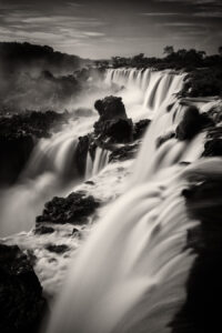 An up-close view of the spectacular Iguazu Falls, Argentina. A 2-second exposure (Steve Sickels)