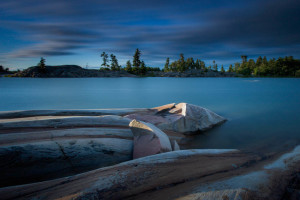 The Blue Hour - McGregor Bay Last light -- a 132-second exposure on McGregor Bay, Ontario, Canada (Steve Sickels)