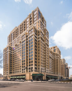 The Bartlett, from the NE A view from the northeast of The Bartlett in Arlington, Virginia -- exterior design by Maurice Walters Architect (Steve Sickels)