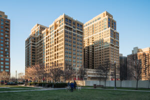 The Bartlett, from the SW A view from the southwest of The Bartlett in Arlington, Virginia -- exterior design by Maurice Walters Architect (Steve Sickels)