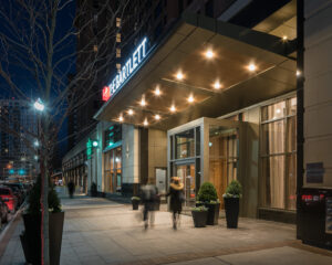 The Bartlett, from the NW A view from the northwest of The Bartlett in Arlington, Virginia -- exterior design by Maurice Walters Architect (Steve Sickels)