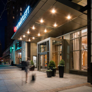 The Bartlett, from the NW A view from the northwest of The Bartlett in Arlington, Virginia -- exterior design by Maurice Walters Architect (Steve Sickels)